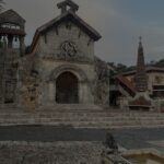 Historic stone church at Altos de Chavón in Casa de Campo, Dominican Republic.